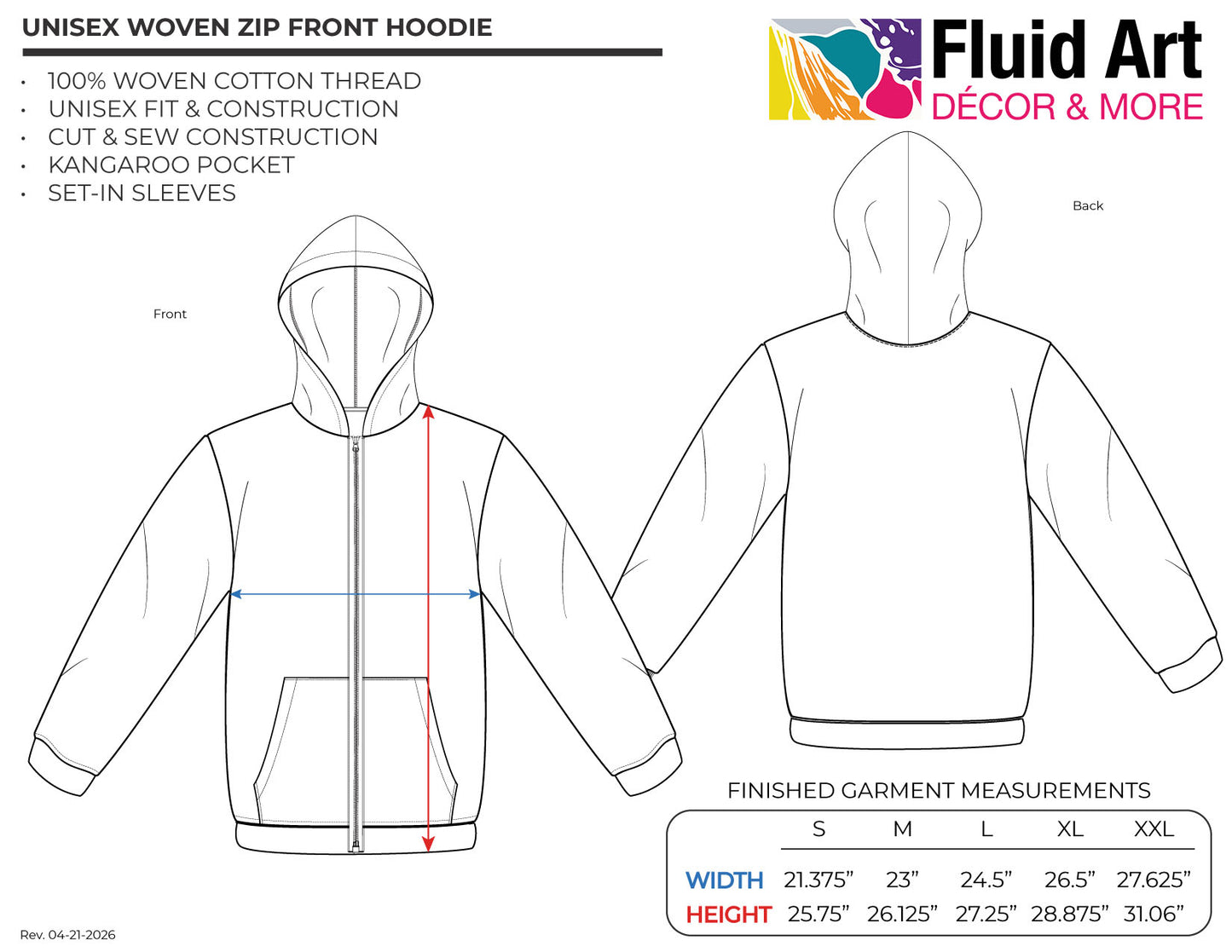 Woven Zip Hoodie