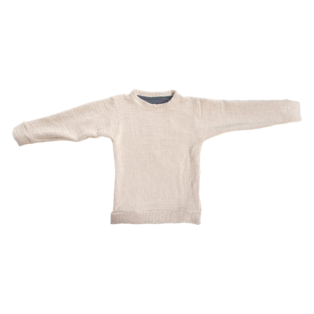 Woven Crewneck Sweater