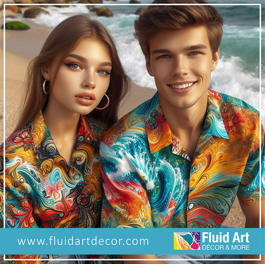 Fluid Art Aloha Shirts - Now Available