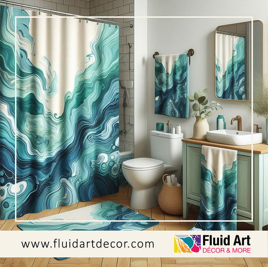 Accessorize Your Bath with Fluid Art