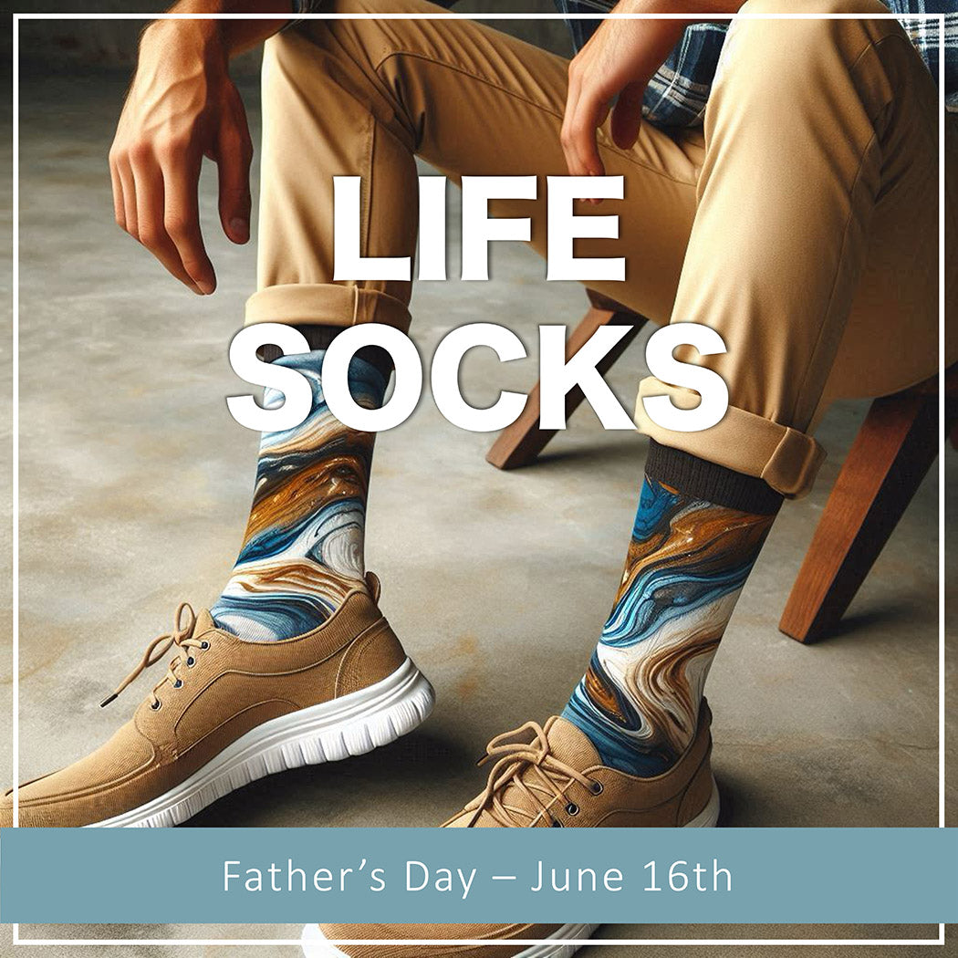 Fluid Art Socks for Father's Day