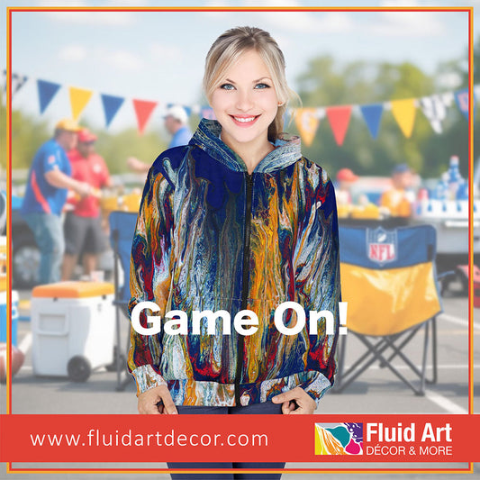 Game On with an original Zipper-front Hoodie
