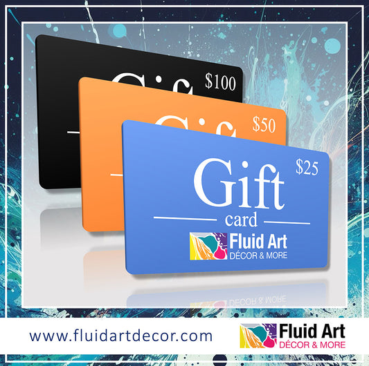 Fluid Art Decor Gift Cards