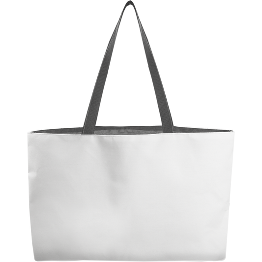 Weekender Tote with Woven Handle