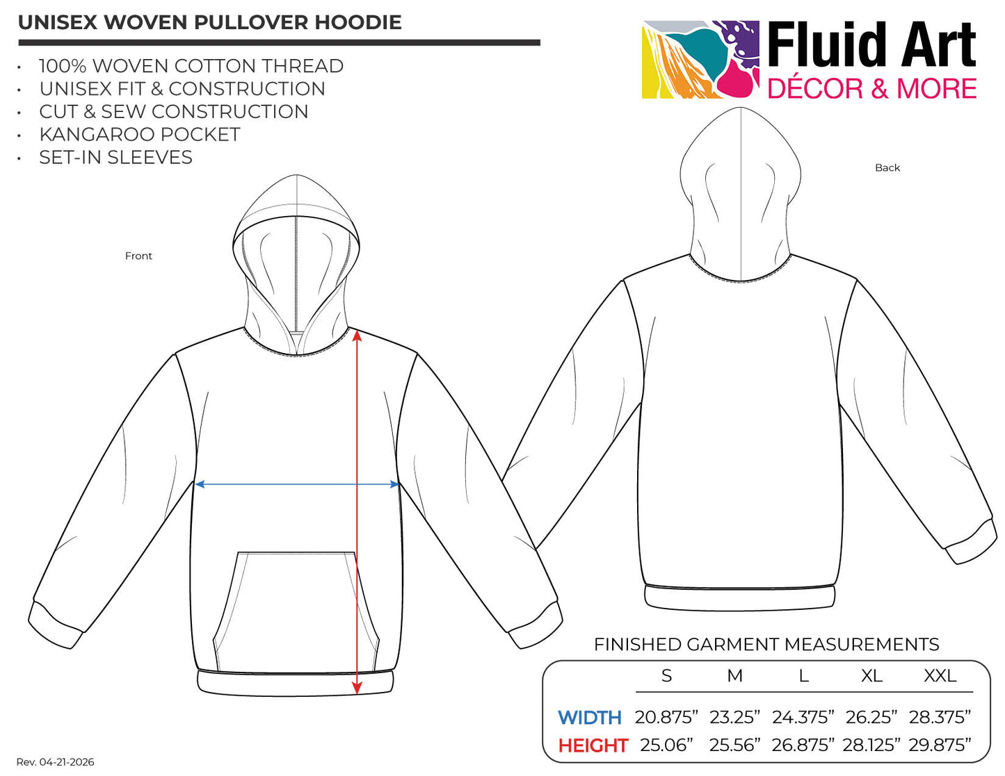 Woven Pullover Hoodie