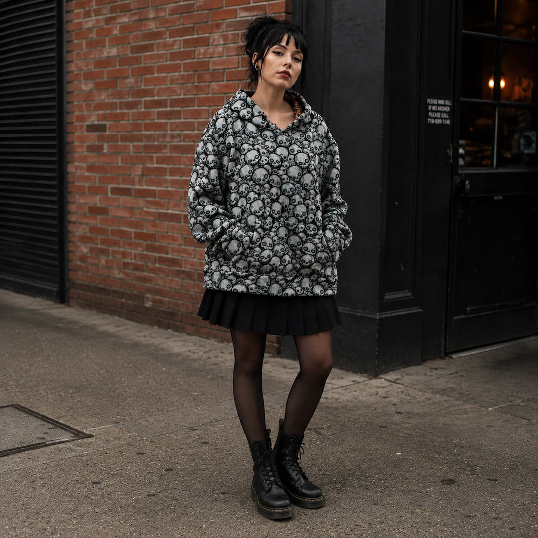 Woven Pullover Hoodie