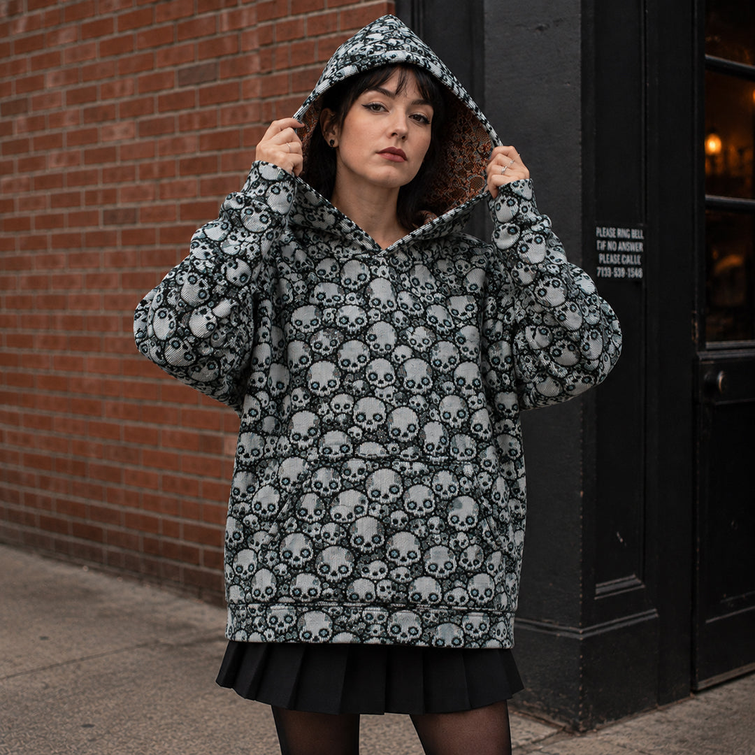 Woven Pullover Hoodie