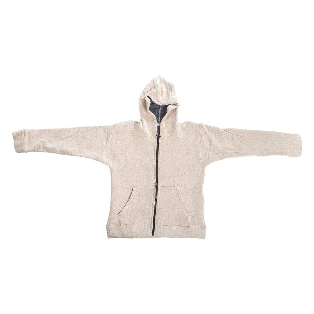 Woven Zip Hoodie
